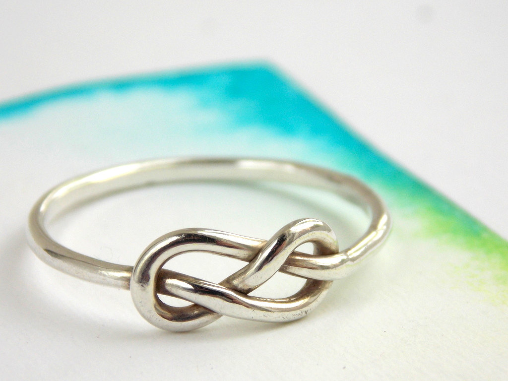 Infinity Knot Ring Sterling Silver Ring, Love Ring, Love Knot